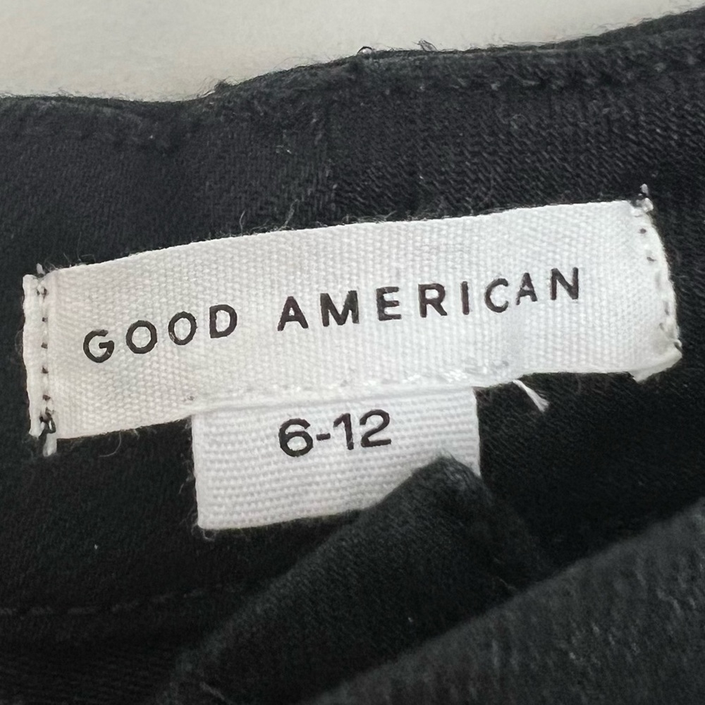 NWT Good American x Calik Denim Always Fits Good Legs Skinny Jeans Black size 6 - Picture 12 of 13